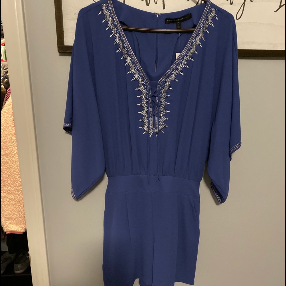 Blue Romper (White House Black Market)